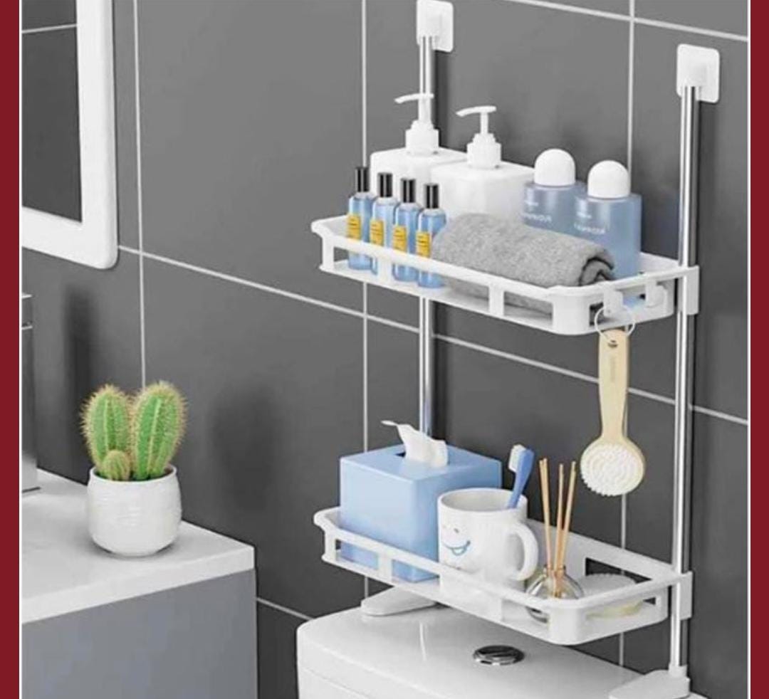 ESTANTE ORGANIZADOR DE INODORO 2 NIVELES