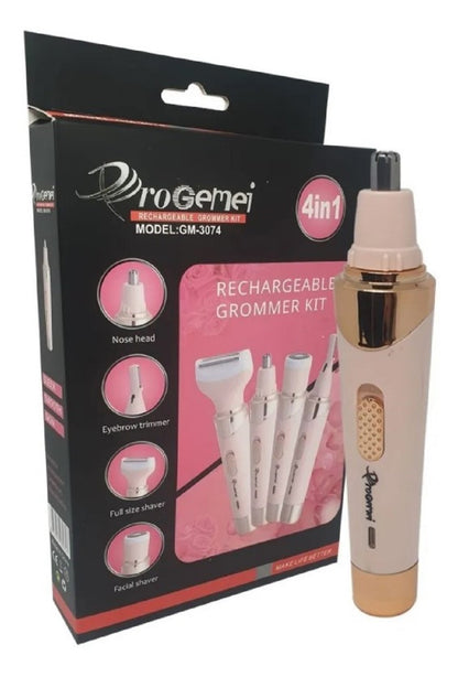 Depiladora Facial Y Corporal 4 En 1 Recargable