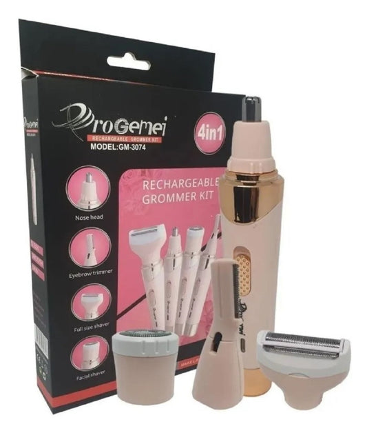 Depiladora Facial Y Corporal 4 En 1 Recargable