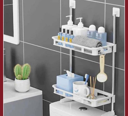 ESTANTE ORGANIZADOR DE INODORO 2 NIVELES